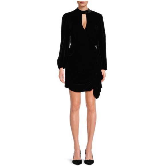 NWT RHODE
Zadie Cut Out Ruffle
Black Velvet Dress Sz 0
$475 - Picture 1 of 14